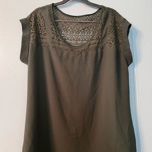 Olive green blouse